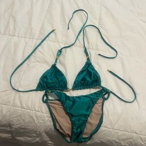 PQ Teal Bikini Set